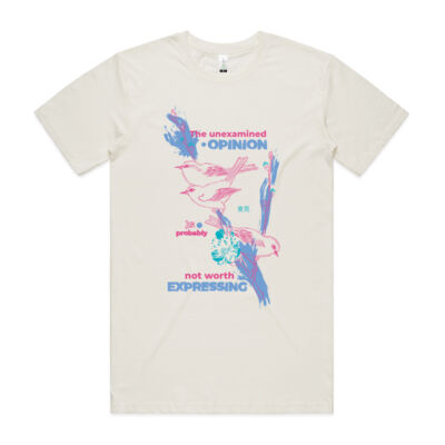 Mens Organic Staple T Opinion (dark) Thumbnail