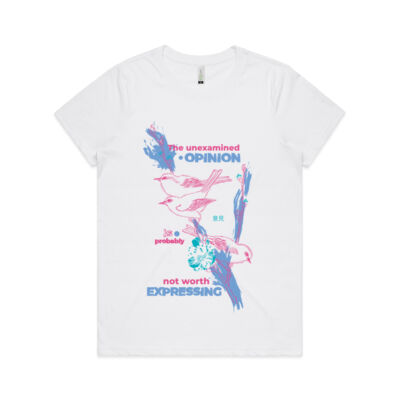 Womens Organic Maple T Opinion (dark) Thumbnail