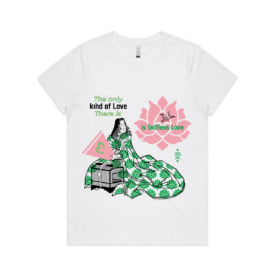Womens Organic Maple T Love (green/ light) Thumbnail
